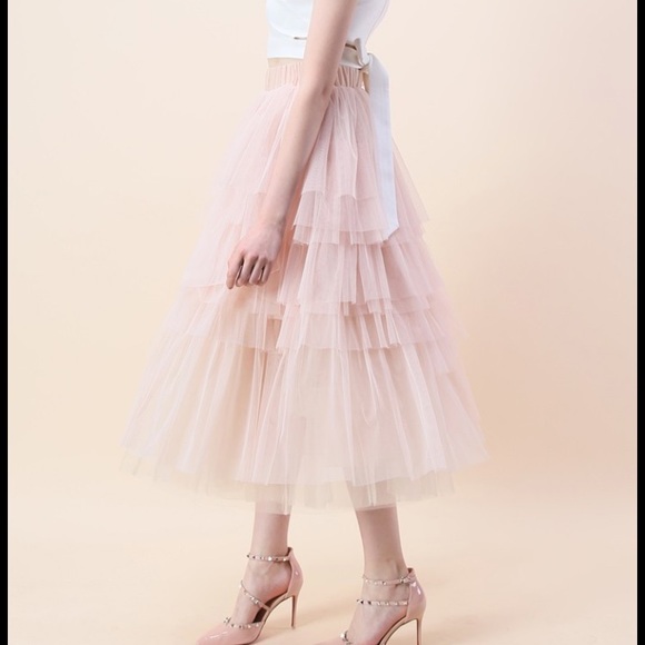 NWT ChicWish Love Me More Tulle Skirt XS/S - Picture 3 of 8